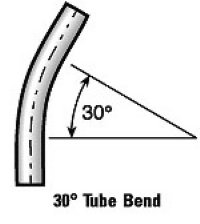 1.5" 16 ga. 304 Stainless Steel Elbow, 30 x 18" CLR