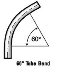 1.75" 16 ga. Carbon Steel Elbow, 60 x 30" CLR