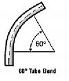 1.5" 16 ga. Aluminum Elbow, 60 x 12" CLR