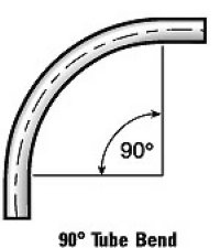 2.5" 16 ga. Aluminum Elbow, 90 x 4.0" CLR