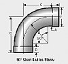 3" 16 ga. Galvanized Elbow, 90 x 4.5" CLR, with Expanded Ends