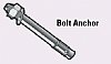 3/8" x 3-3/4" Zinc Bolt Anchor