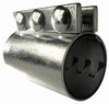 3.5" Coupling, Black Gasket, 3-Bolt