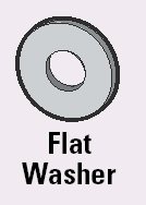 3/8" Zinc Flat Washer 