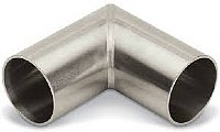 3.5" 11 Ga. Carbon Steel 2-Piece Mitered Elbow