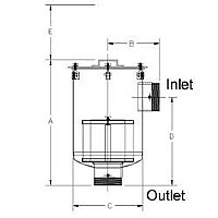 CSL-335P-300 Mid-Sized Inlet Vacuum Filter