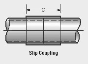 6" 14 ga. Stainless Steel Slip Coupling 