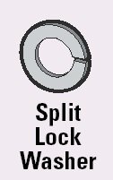 3/8" Zinc Split Lock Washer 