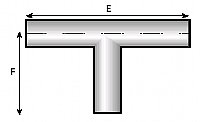 1.5" 11  Gauge  304 Stainless Steel Tee